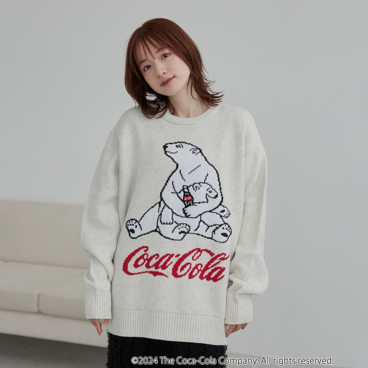 Coca-Cola ポーラーベアージャガードクルーニット[品番