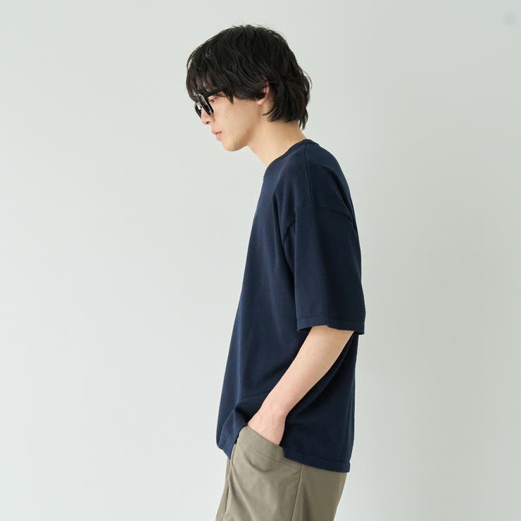 コンフォートニットプルオーバー  ショートスリーブ【抗ピル、UVカット】 | coen【men】 | 詳細画像17 