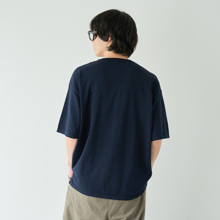 コンフォートニットプルオーバー  ショートスリーブ【抗ピル、UVカット】 | coen【men】 | 詳細画像18 