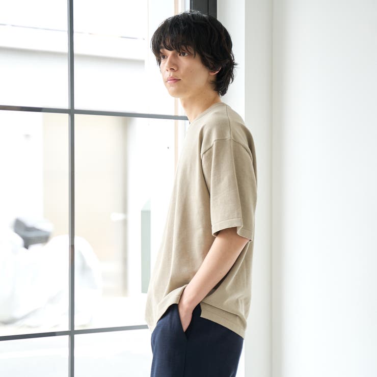 コンフォートニットプルオーバー  ショートスリーブ【抗ピル、UVカット】 | coen【men】 | 詳細画像6 
