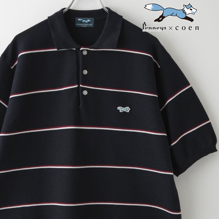 Penneys（ぺニーズ）別注ニットポロシャツ[品番：COEW0007115