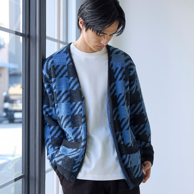 COBALT | ショートフェザーニットカーディガン | coen【men】