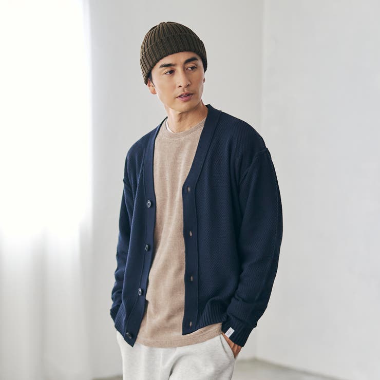 コットンライク ニットカーディガン | coen【men】 | 詳細画像13 