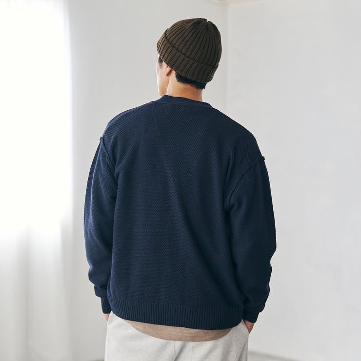 コットンライク ニットカーディガン | coen【men】 | 詳細画像15 