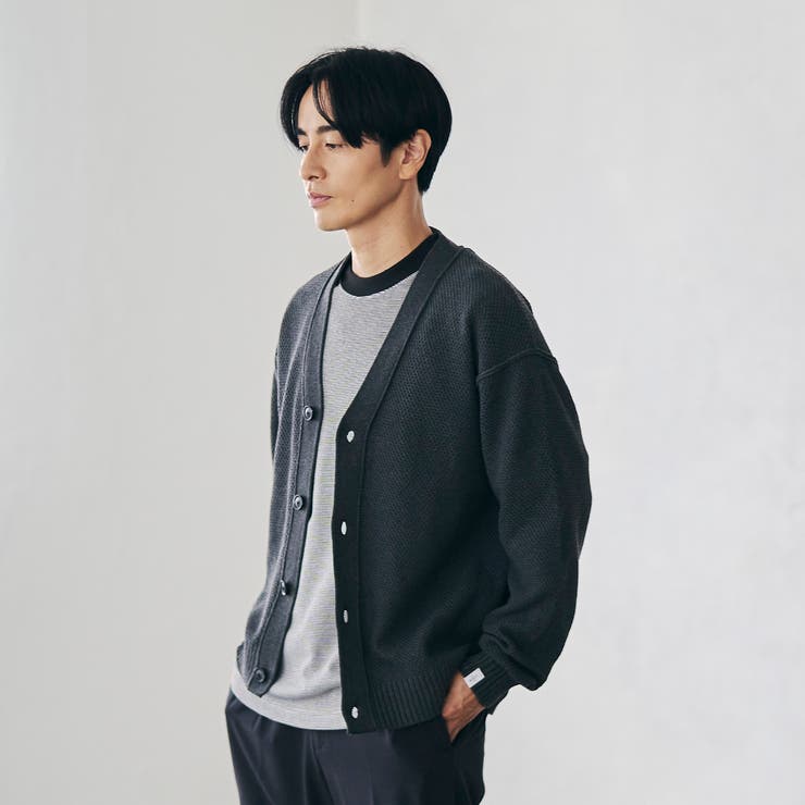 コットンライク ニットカーディガン | coen【men】 | 詳細画像4 