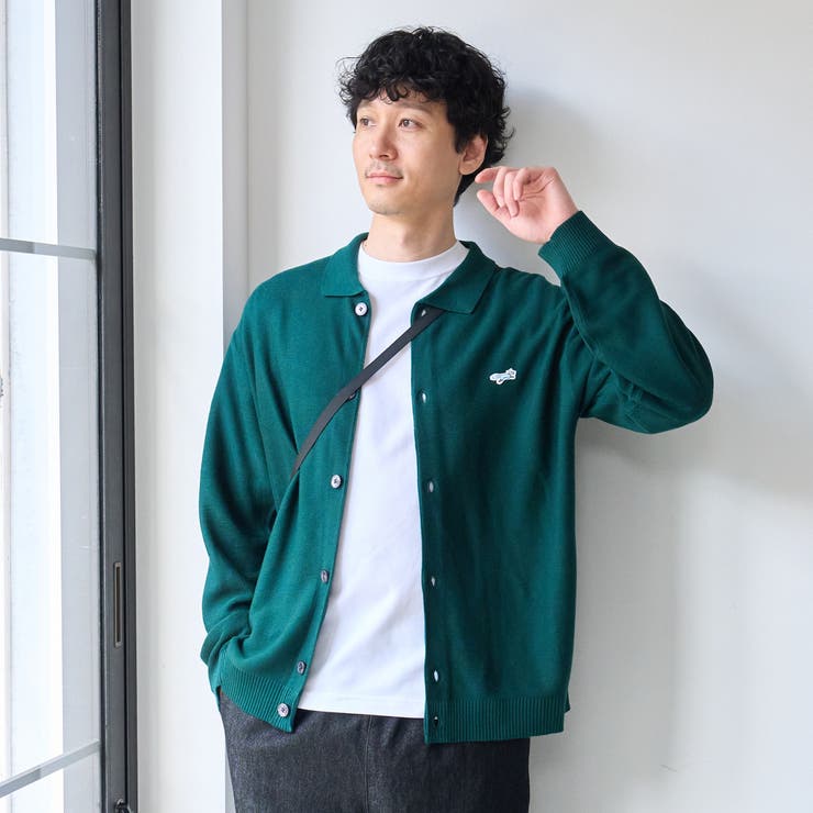 Penneys（ぺニーズ）別注ワンポイントポロ衿ニットカーディガン | coen【men】 | 詳細画像4 