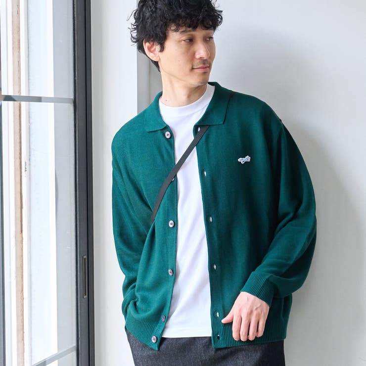 DK.GREEN | Penneys（ぺニーズ）別注ワンポイントポロ衿ニットカーディガン | coen【men】