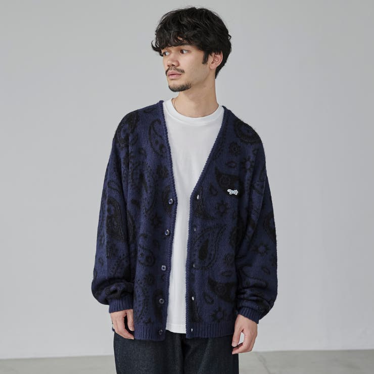 PENNEYS別注ビッグシルエットジャガード柄シャギーニット