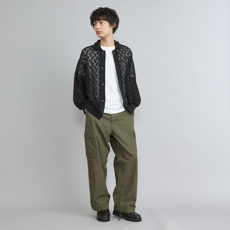 リネンタッチメッシュカーディガン | coen【men】 | 詳細画像11 