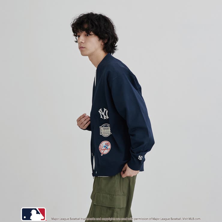 MLB別注 ワッペンVネックカーディガン | coen【men】 | 詳細画像19 