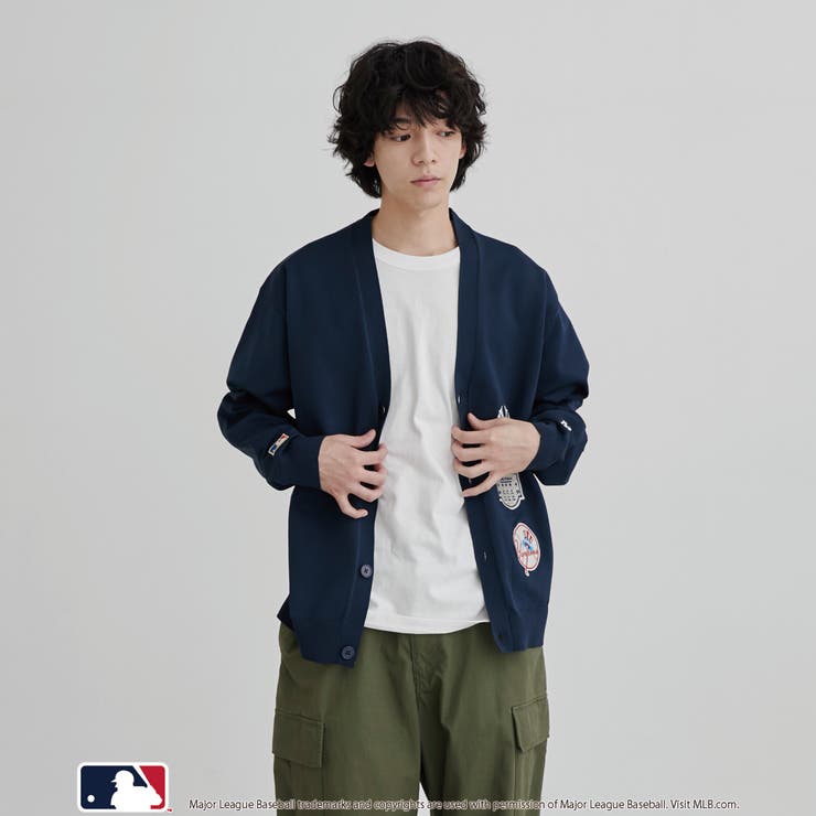 MLB別注 ワッペンVネックカーディガン | coen【men】 | 詳細画像21 