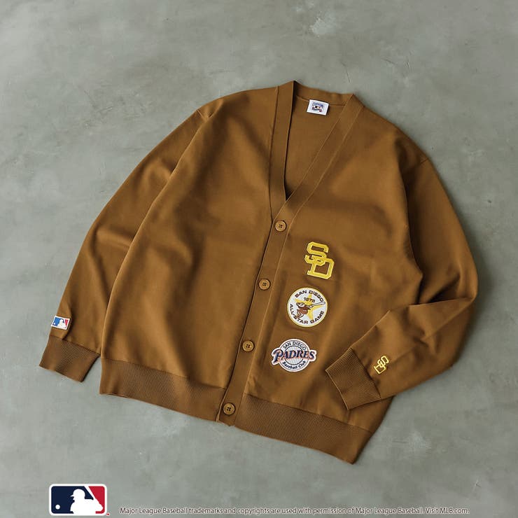 MD.BROWN | MLB別注 ワッペンVネックカーディガン | coen【men】