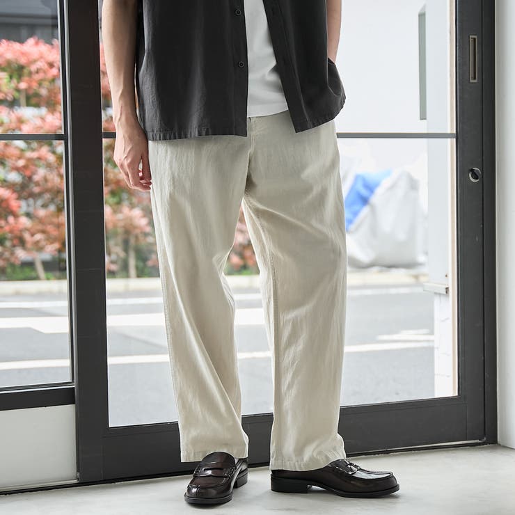 NATURAL | 綿麻イージーパンツ | coen【men】