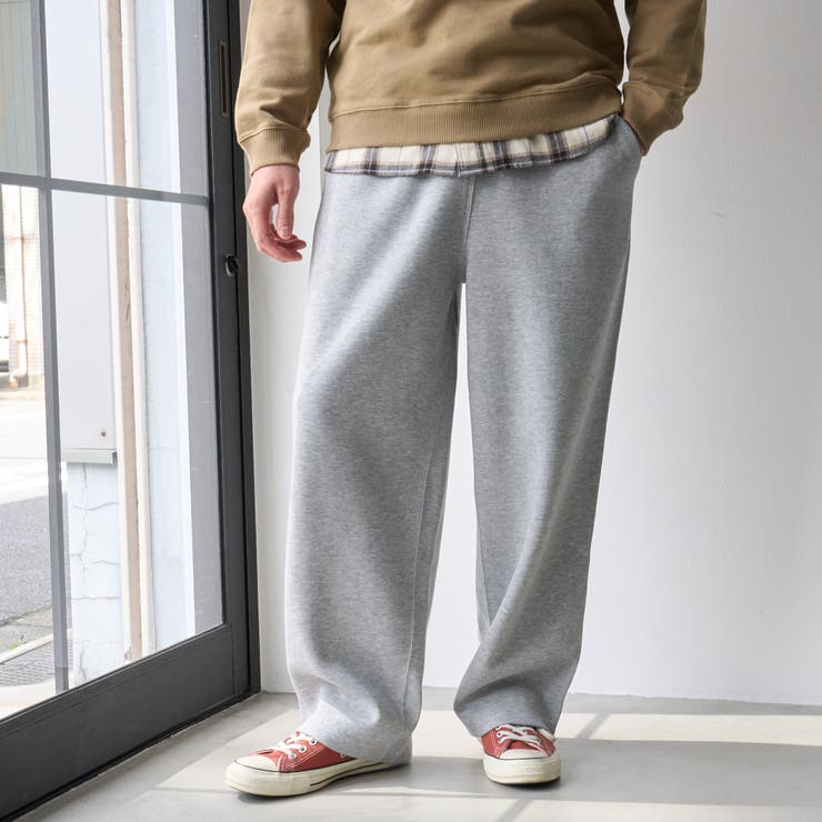 【抗菌防臭、防汚（食品汚れ）、UVカット】クリーンプラススウェットワイドパンツ | coen【men】 | 詳細画像10 