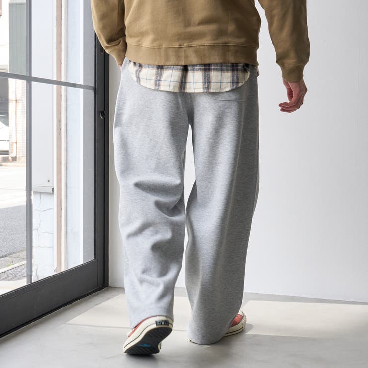 【抗菌防臭、防汚（食品汚れ）、UVカット】クリーンプラススウェットワイドパンツ | coen【men】 | 詳細画像12 