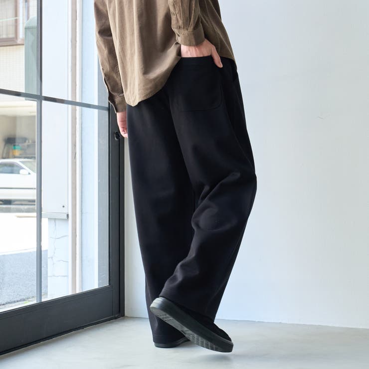 【抗菌防臭、防汚（食品汚れ）、UVカット】クリーンプラススウェットワイドパンツ | coen【men】 | 詳細画像5 