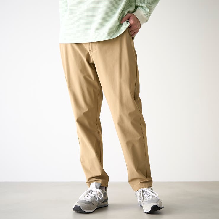BEIGE | ストレッチテックナイロンレギュラーパンツ【ストレッチ、撥水、耐摩耗性、UVカット… | coen【men】