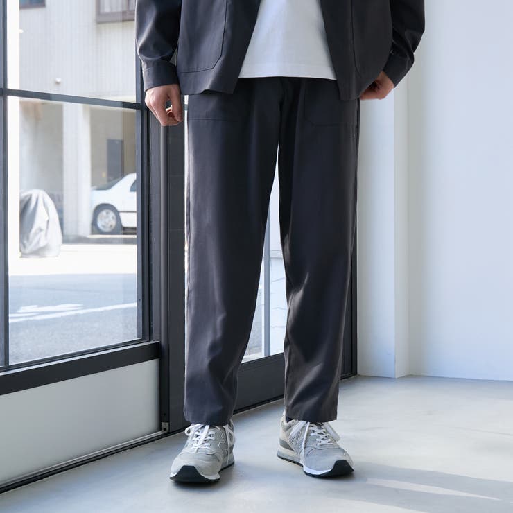 DK.GRAY | ハイブリッドリネン リラックスパンツ【吸水速乾・防シワ・UVカット】 | coen【men】