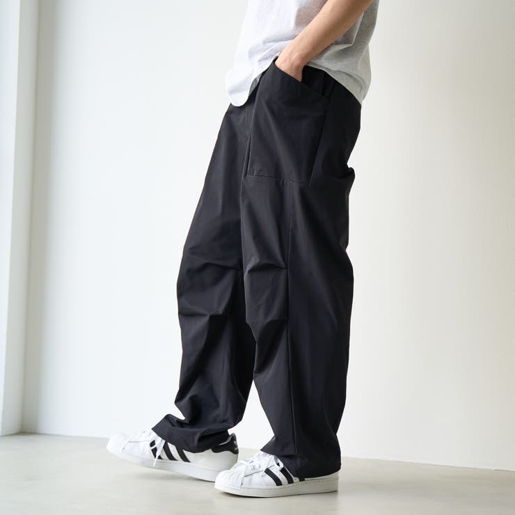 ストレッチテックナイロン コンフォートパンツ【ストレッチ、はっ水、耐摩耗性、UV… | coen【men】 | 詳細画像4 