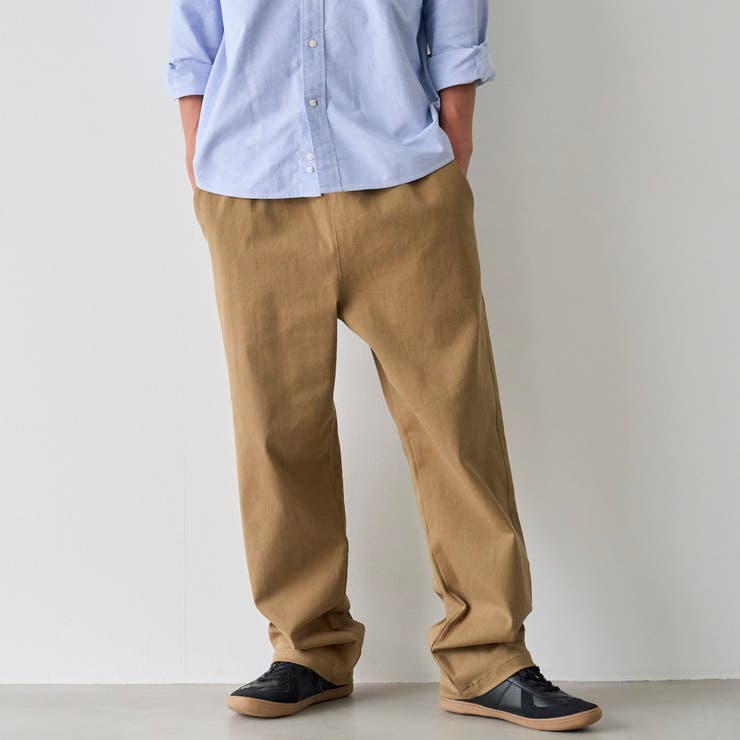 BEIGE | 【ストレッチ】楽シェフブラッシュドツイル イージーパンツ | coen【men】