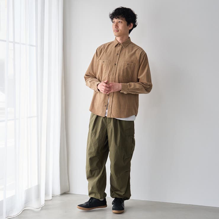 ワイドシルエット コットンカーゴパンツ | coen【men】 | 詳細画像7 