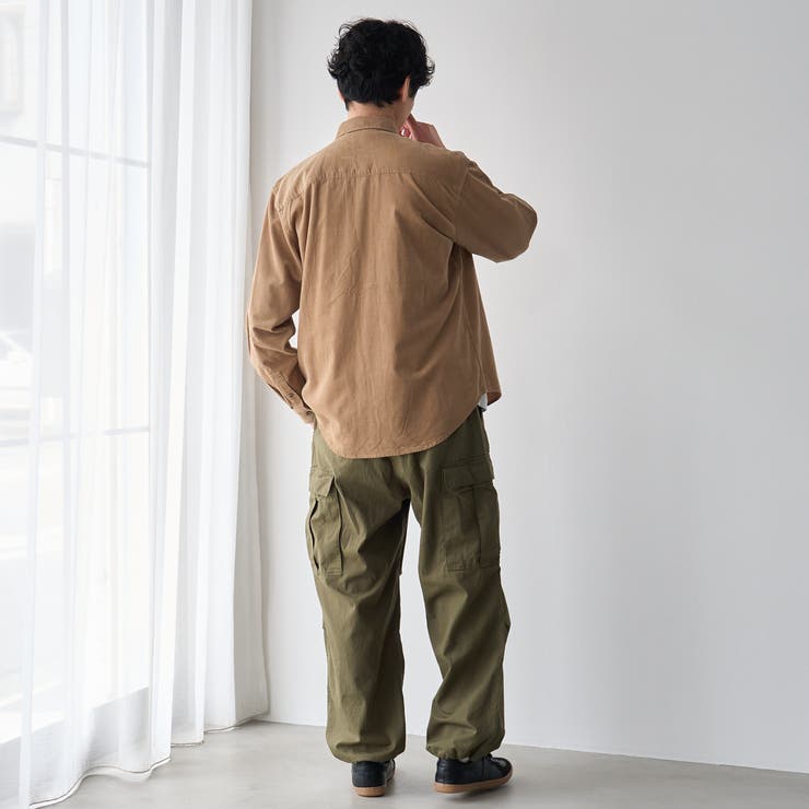 ワイドシルエット コットンカーゴパンツ | coen【men】 | 詳細画像8 