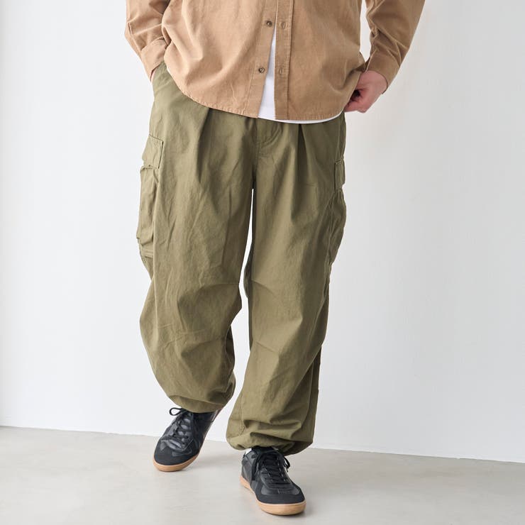 ワイドシルエット コットンカーゴパンツ | coen【men】 | 詳細画像9 