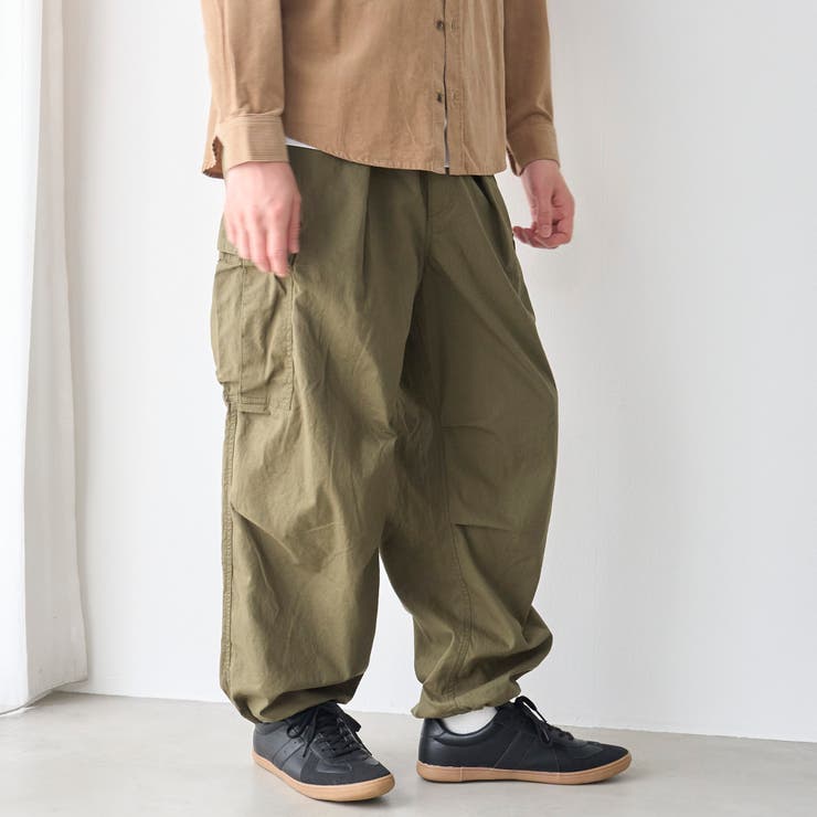 ワイドシルエット コットンカーゴパンツ | coen【men】 | 詳細画像10 