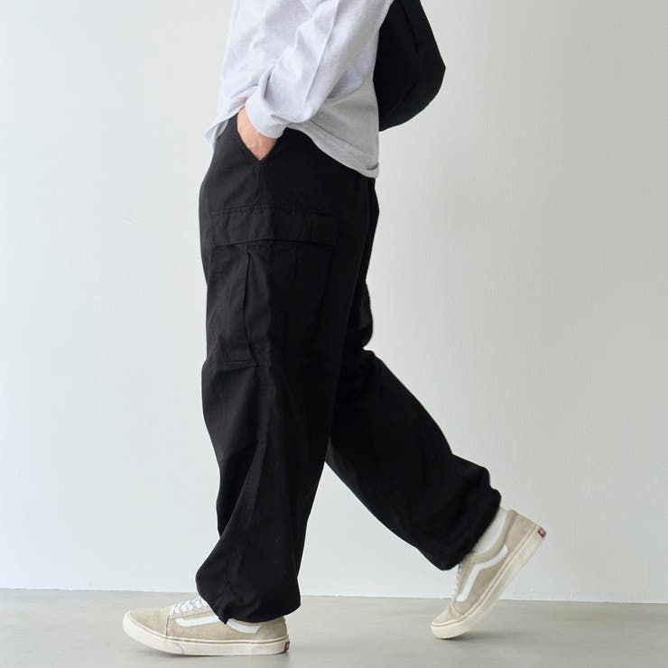 ワイドシルエット コットンカーゴパンツ | coen【men】 | 詳細画像5 