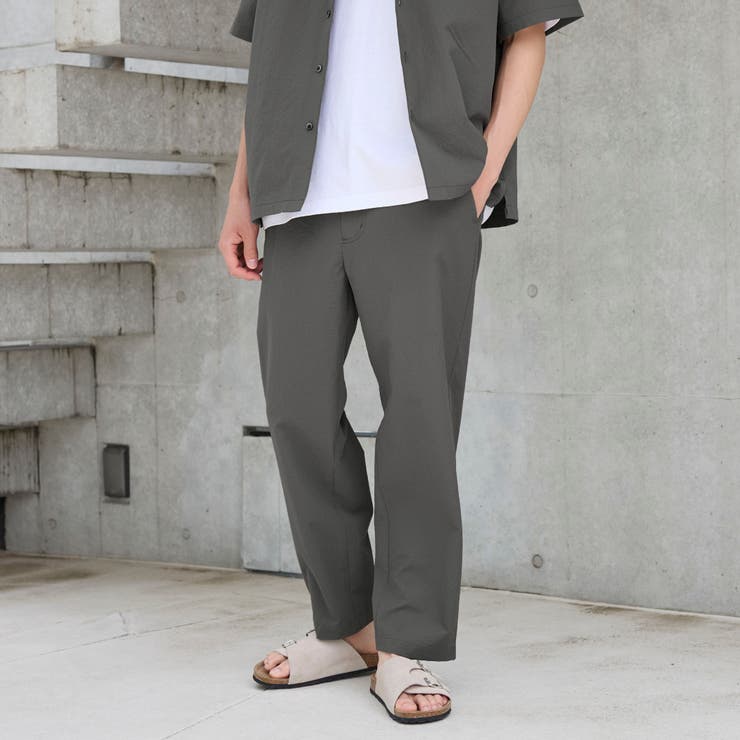 エンボス加工ビンテージライクイージーパンツ ー吸水速乾ー | coen【men】 | 詳細画像2 