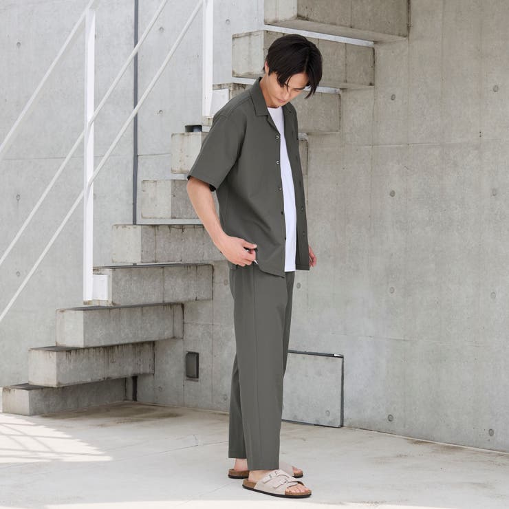 エンボス加工ビンテージライクイージーパンツ ー吸水速乾ー | coen【men】 | 詳細画像3 