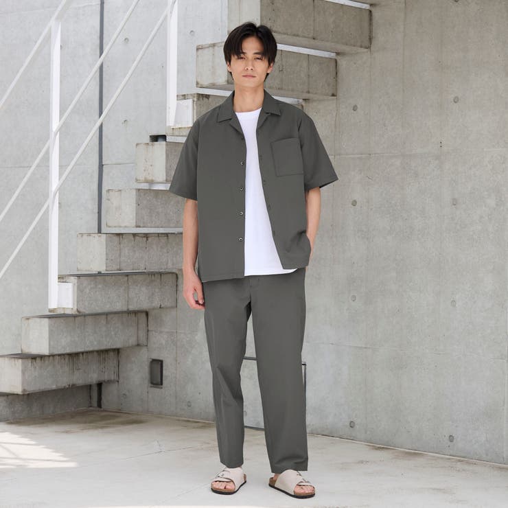 エンボス加工ビンテージライクイージーパンツ ー吸水速乾ー | coen【men】 | 詳細画像5 