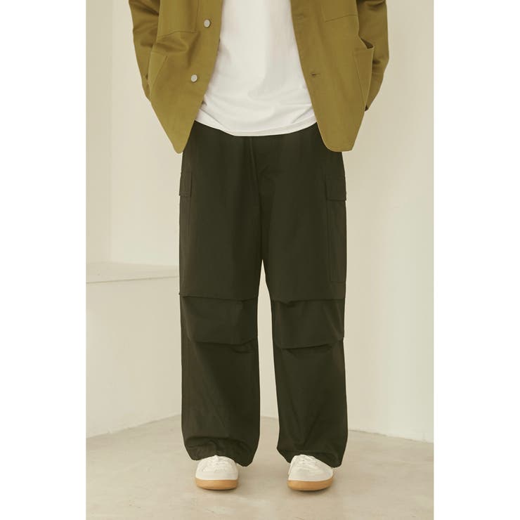 BLACK | 【PARKING】CARGO WIDE PT | coen【men】