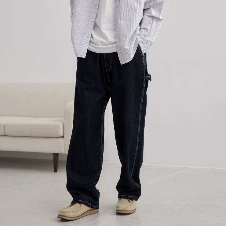 SMITH’S（スミス）別注 デニムペインターイージーパンツ（コバルト ネイビー… | coen【men】 | 詳細画像2 