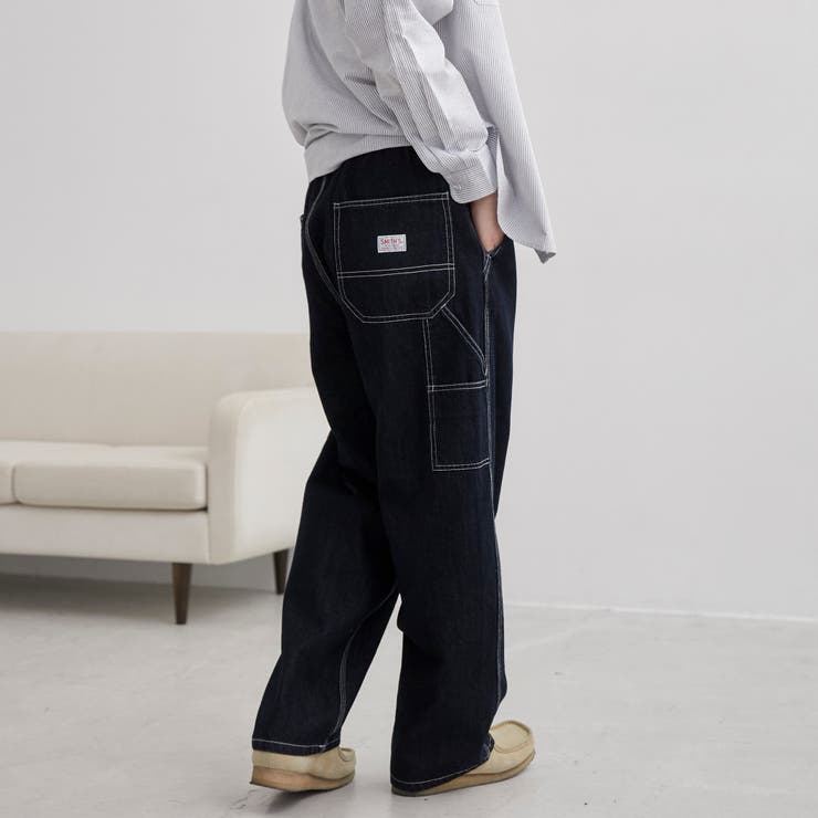 SMITH’S（スミス）別注 デニムペインターイージーパンツ（コバルト ネイビー… | coen【men】 | 詳細画像6 