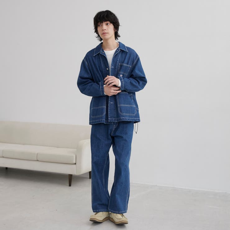 SMITH’S（スミス）別注 デニムペインターイージーパンツ（コバルト ネイビー… | coen【men】 | 詳細画像9 