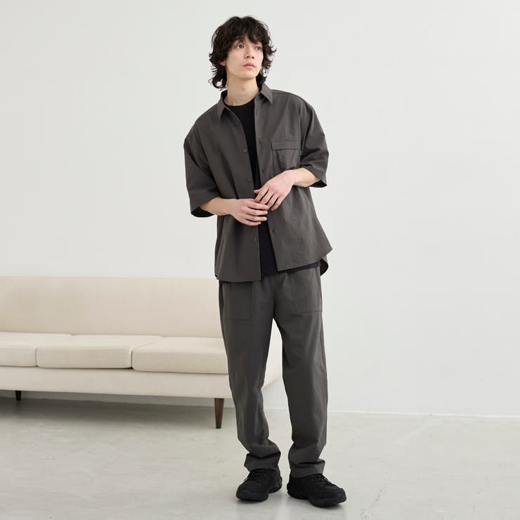 【C Mt】AIRCOメッシュストレッチテーパードパンツ 通気性 | coen【men】 | 詳細画像13 