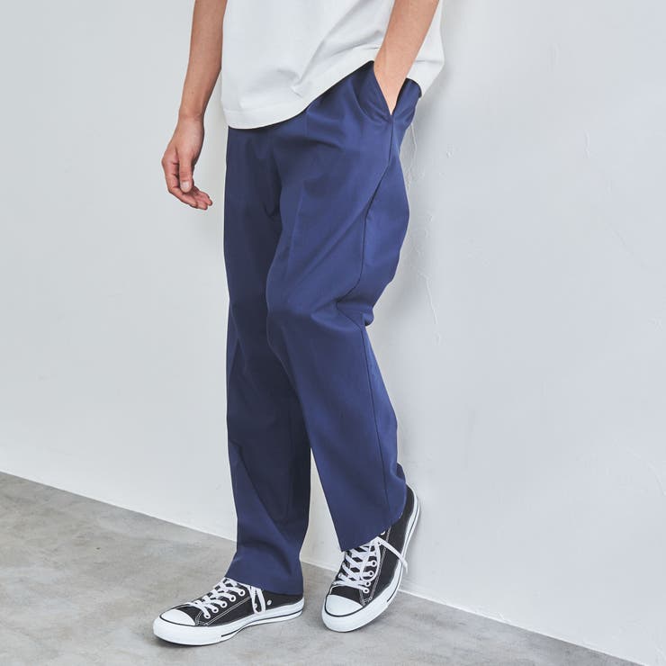 NAVY】SOLOTEXタックイージーパンツ[品番：COEW0002910]｜coen【men