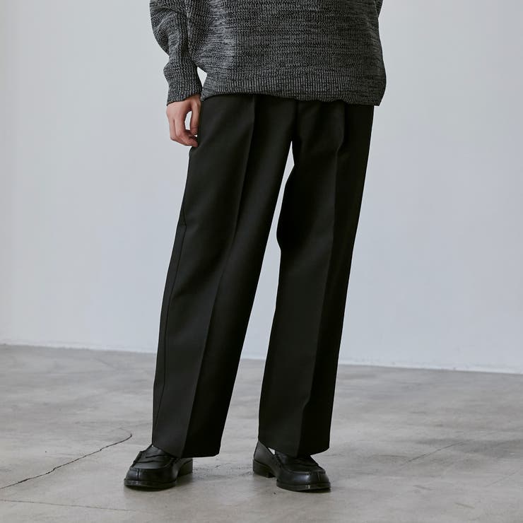 elconductorh ワイドスラックス el conductorH - 【24AW】ディストレスト コーデュロイ ワイド