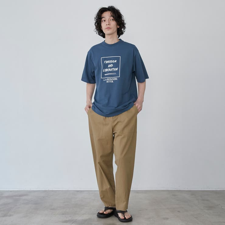 フレンチリネンコットンイージーベイカーパンツ[品番