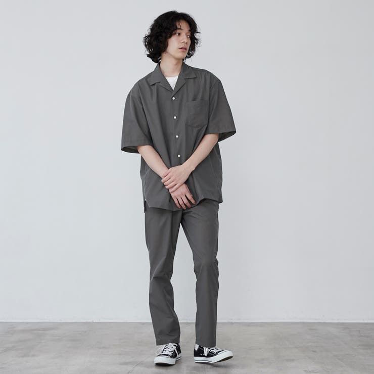 Dot Air ツータック テーパード パンツ coen DotAir（ドットエア） タックテーパードパンツ