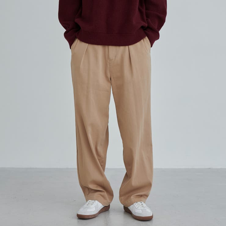 BEIGE | ウォッシュドストレッチワイドチノパンツ | coen【men】