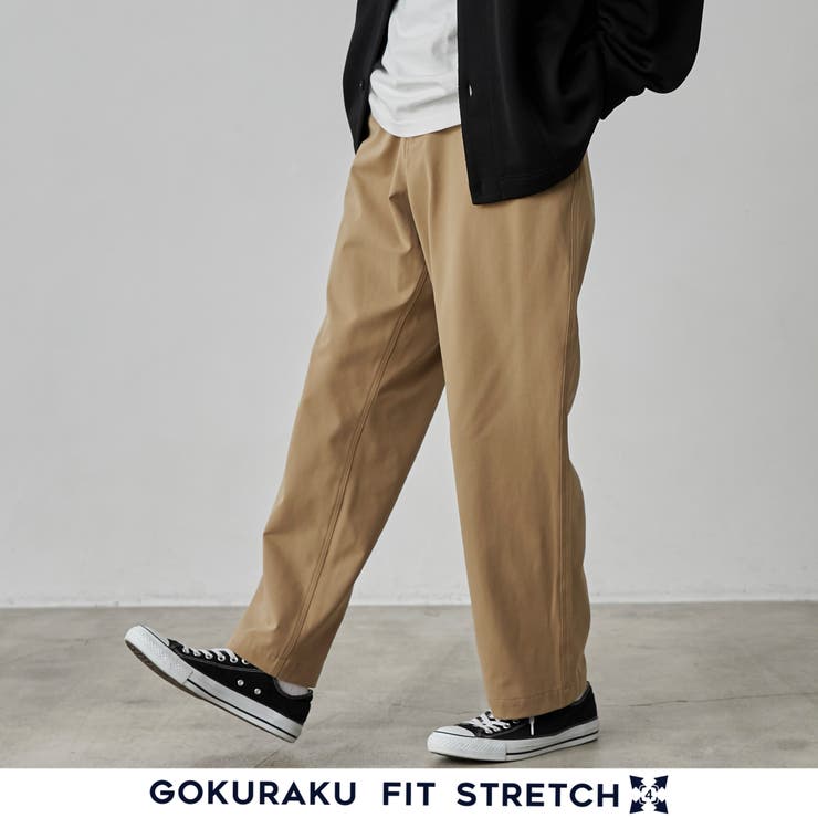 極楽FITテックワイドテーパードパンツ[品番：COEW0005129]｜coen