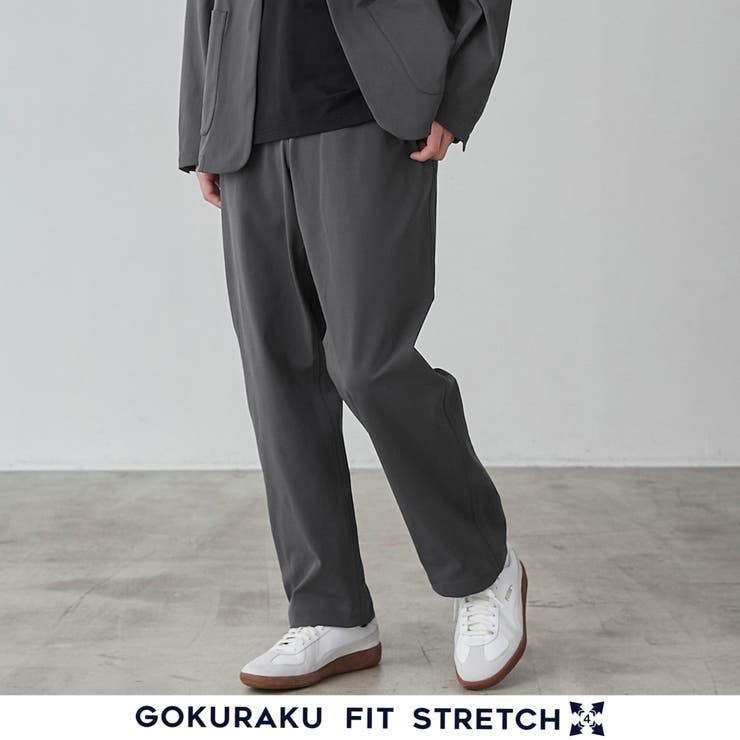 極楽FITテックワイドテーパードパンツ[品番：COEW0005129]｜coen