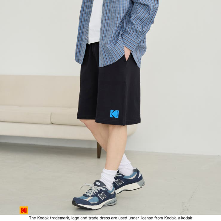 BLACK | 【Kodak/コダック】ロゴアイコンショーツ | coen【men】