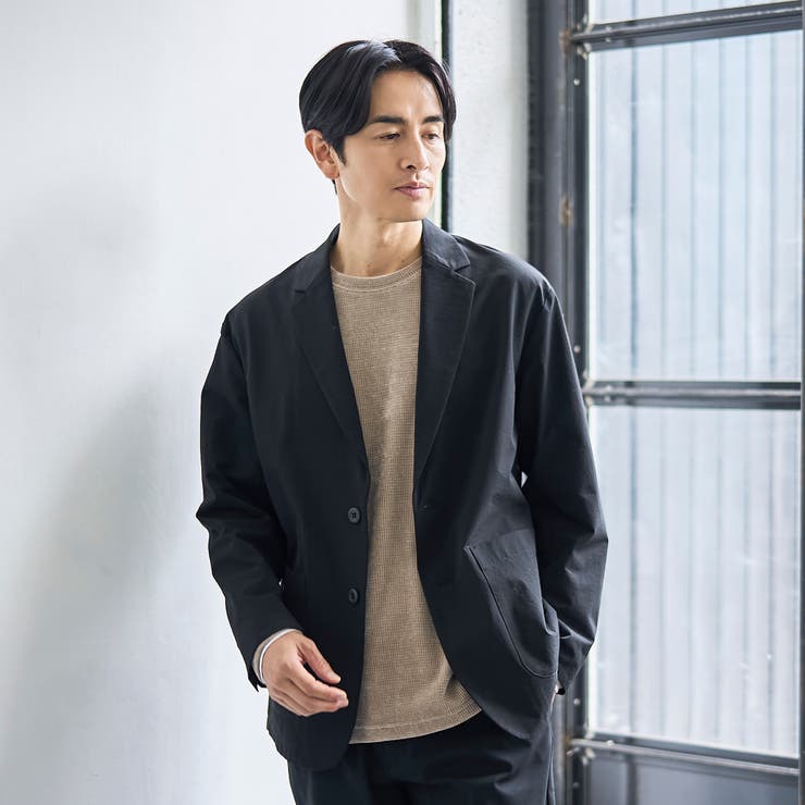 ハイカーテックテーラードジャケット【防シワ/ストレッチ/撥水/ウォッシャブル】 | coen【men】 | 詳細画像2 