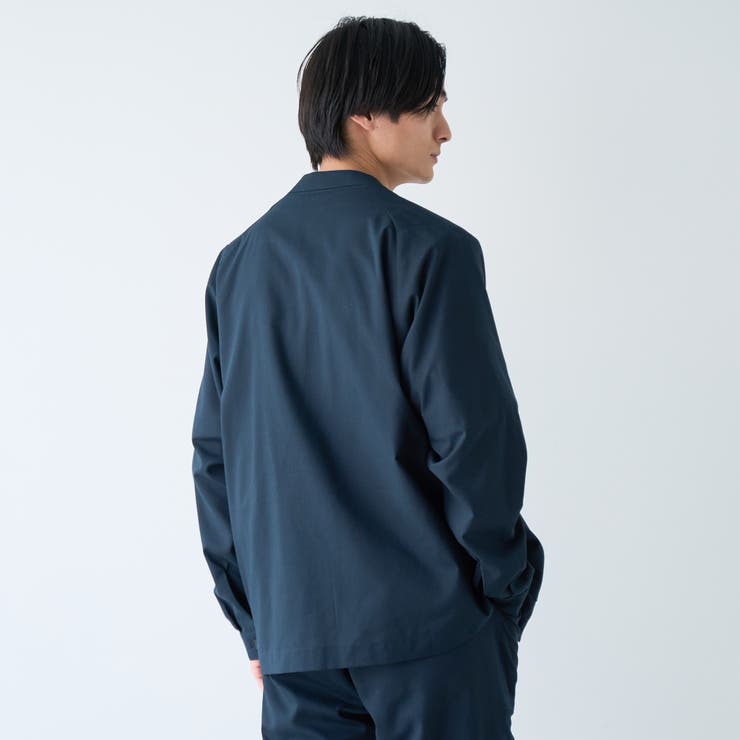 ハイブリッドリネン ノーカラージャケット【吸水速乾・防シワ・UVカット】 | coen【men】 | 詳細画像15 