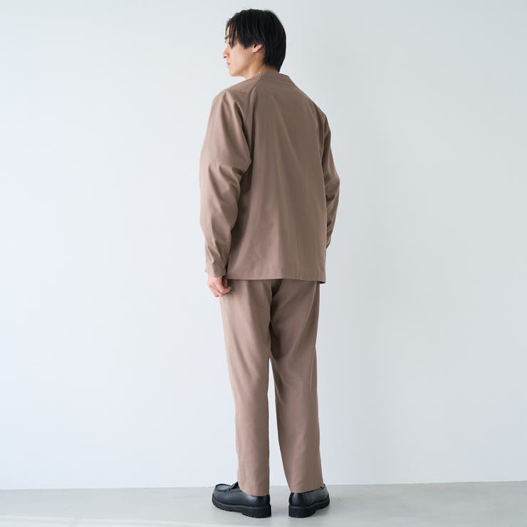 ハイブリッドリネン ノーカラージャケット【吸水速乾・防シワ・UVカット】 | coen【men】 | 詳細画像7 