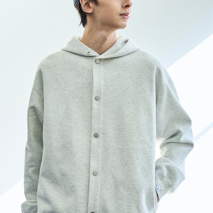 クリーンプラススウェットスナップボタンパーカー【防汚（食品汚れ）、UVカット】 | coen【men】 | 詳細画像12 