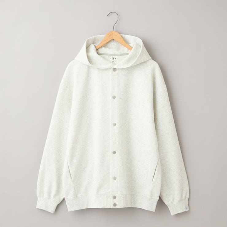 クリーンプラススウェットスナップボタンパーカー【防汚（食品汚れ）、UVカット】 | coen【men】 | 詳細画像35 